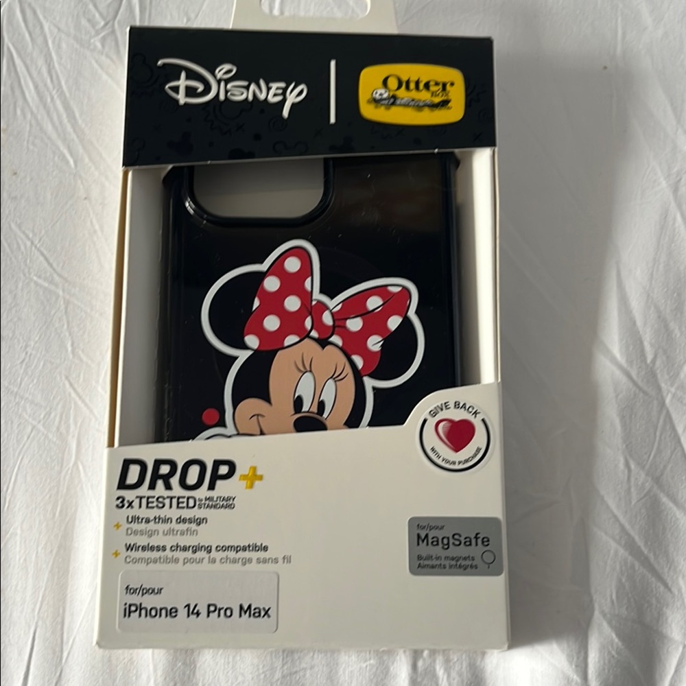 NEW Minnie Mouse OtterBox Black iPhone Case with Drop Protection